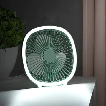 Mini Portable Fan With Led Light
