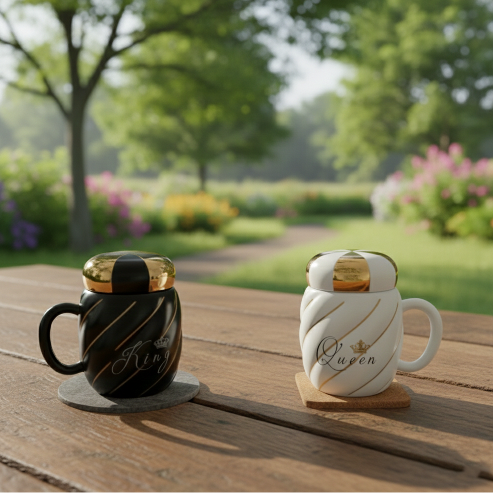 RoyalPair King & Queen Mug Set