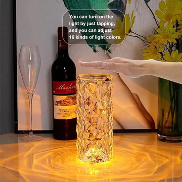 Crystal Color Changing Lamp - Touch sensor - 16 colors