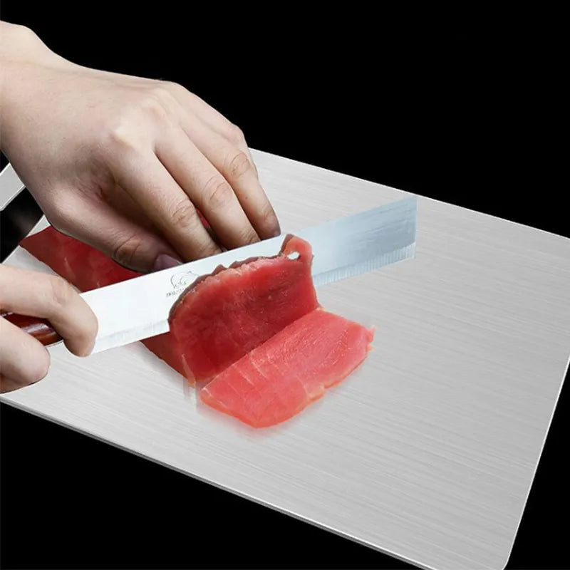 Non-Slip Stainless Steel Board for Cutting, Dough Rolling & Dumpling Prep