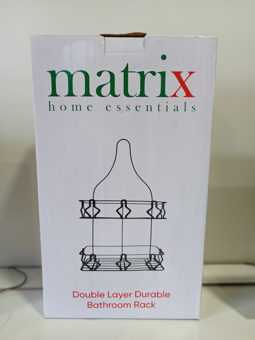 Double Layer Durable Bathroom Rack