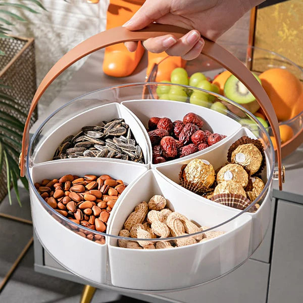 Carry & Serve Dry Fruit & Snacks Organizer - Multiple Compartments