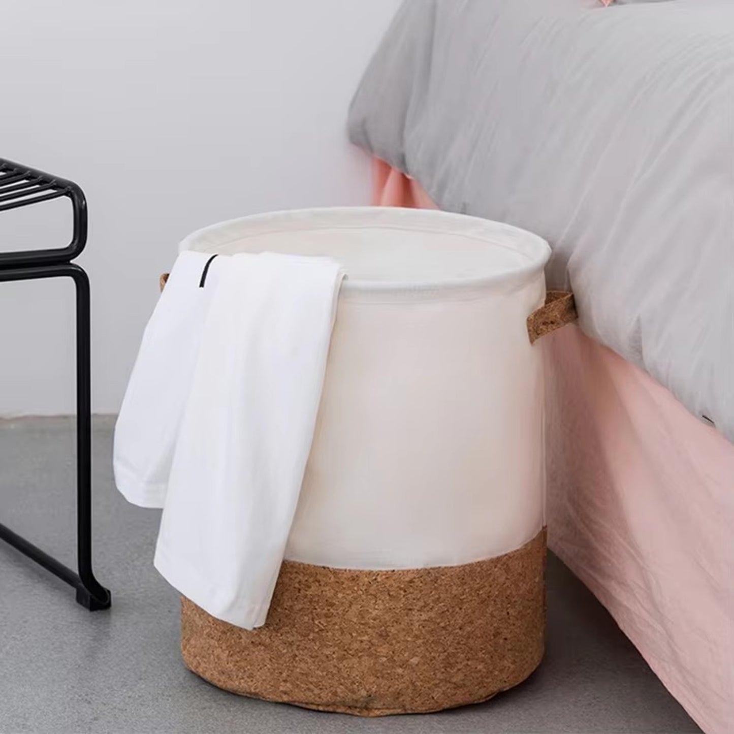Two-Tone Home/Life Foldable Laundry Basket