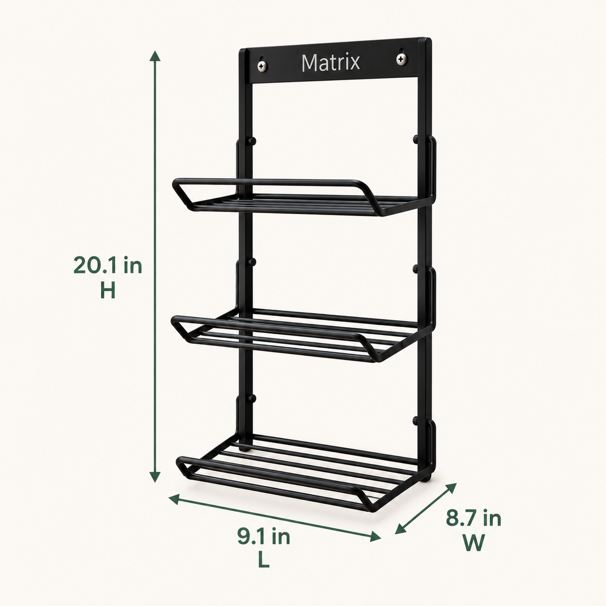 3-Tier Foldable Kitchen Prep Rack by Matrix