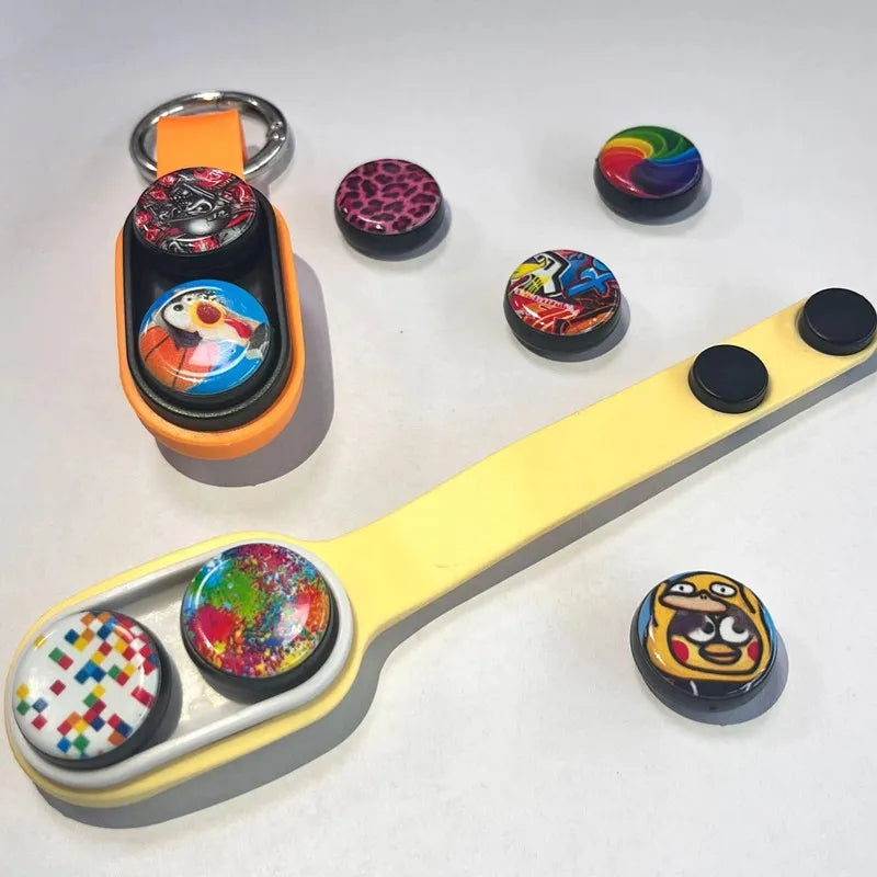 Magnetic Pop Fidget With Keychain.