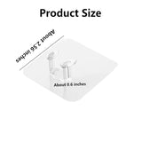 Adhesive Wall Hanger Storage Transparent Hooks Pack Of 5