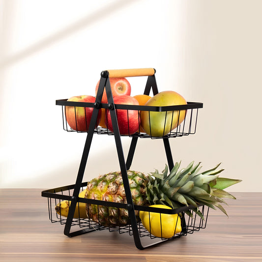 2-Tier Carry and Serve Fruit Basket by Matrix