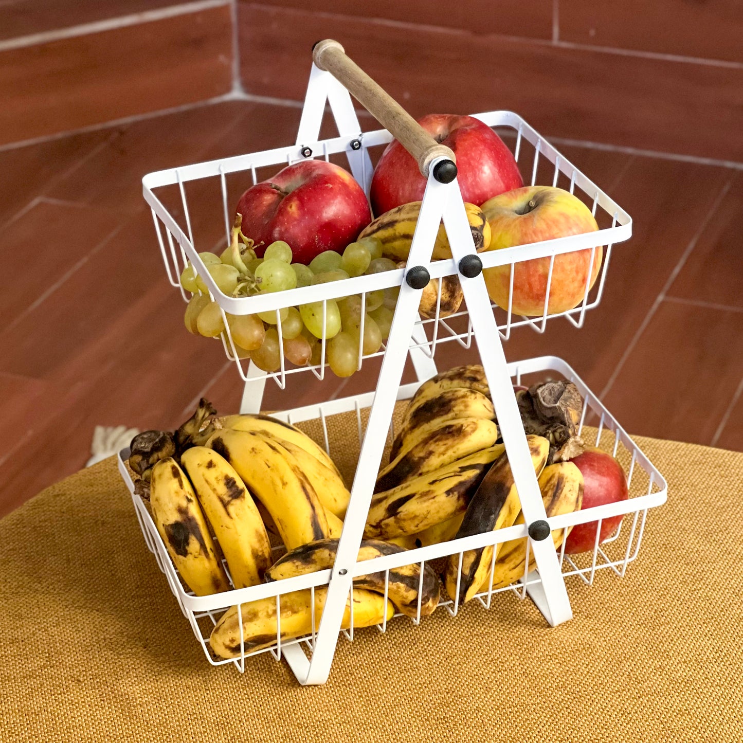 2-Tier Carry and Serve Fruit Basket by Matrix