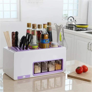 Multifunction Seasoning Rack & Knife Holder
