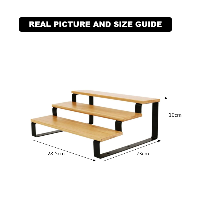 3-Tier Bamboo Display Stand