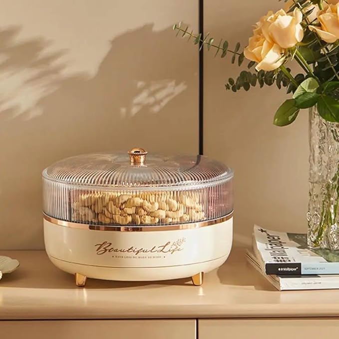 Grand 360° Rotating Snack & Nut Organizer