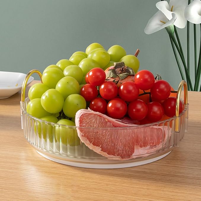 360° Multifunctional Rotating Storage Organizer with Side Handles