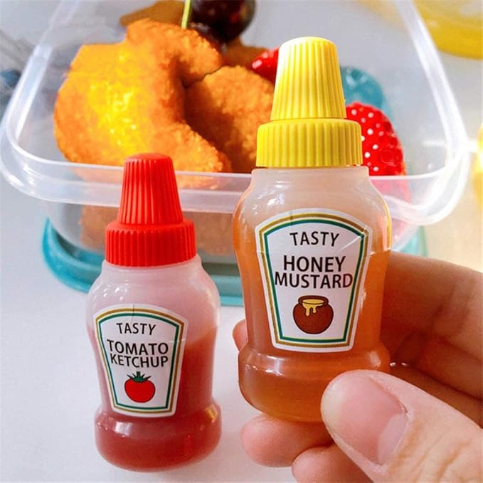 Mini Plastic Squeeze Sauce Bottles