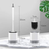 Wall Hanging Toilet Brush With Drainer Holder