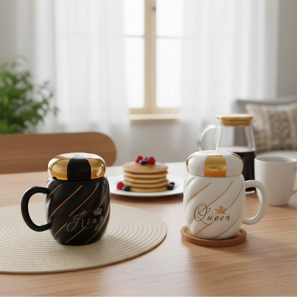 RoyalPair King & Queen Mug Set