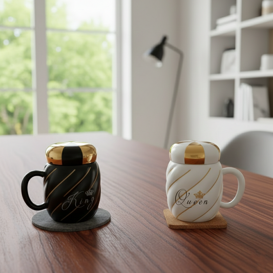RoyalPair King & Queen Mug Set