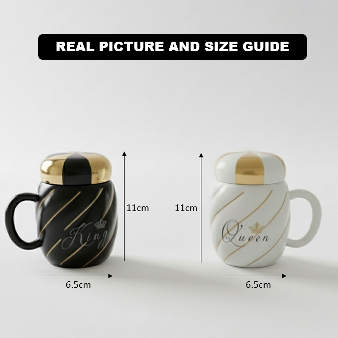 RoyalPair King & Queen Mug Set