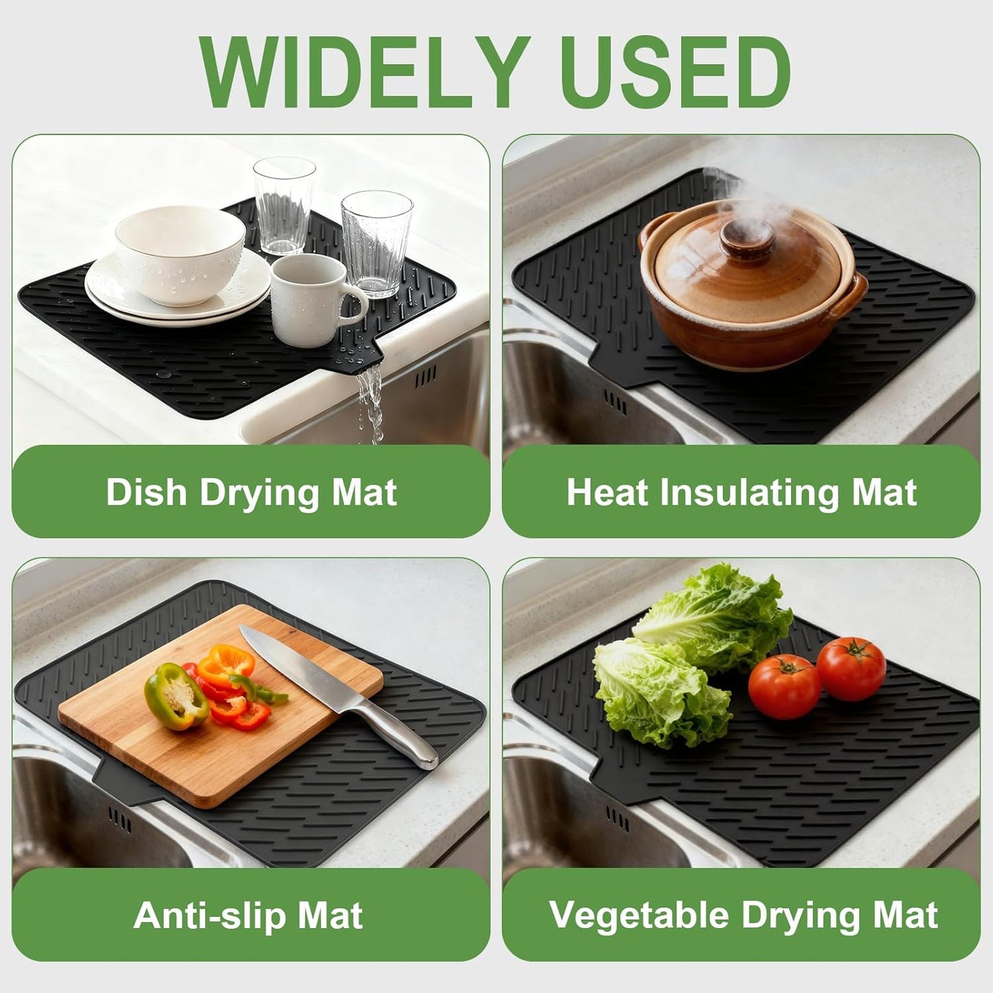 DrainEase Silicone Drying Mat