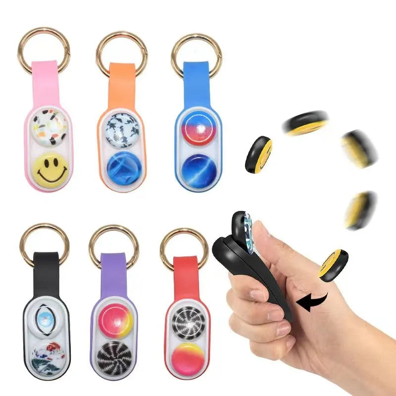 Magnetic Pop Fidget With Keychain.