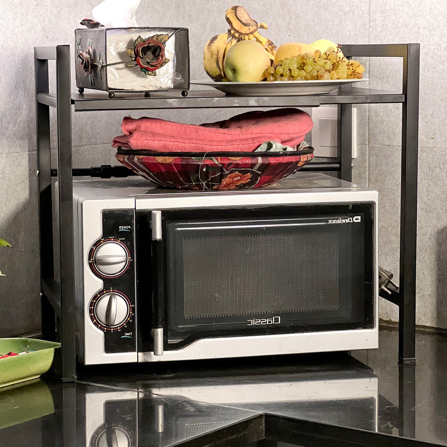 Adjustable Microwave Oven Shelf by Matrix
