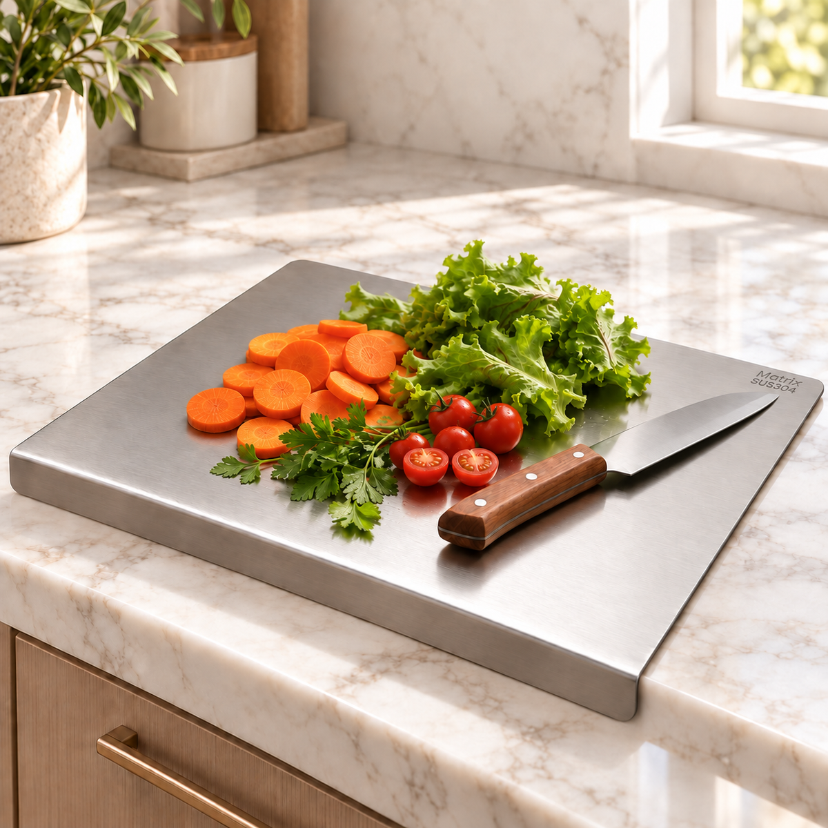 Stainless Steel Cutting Board by Matrix