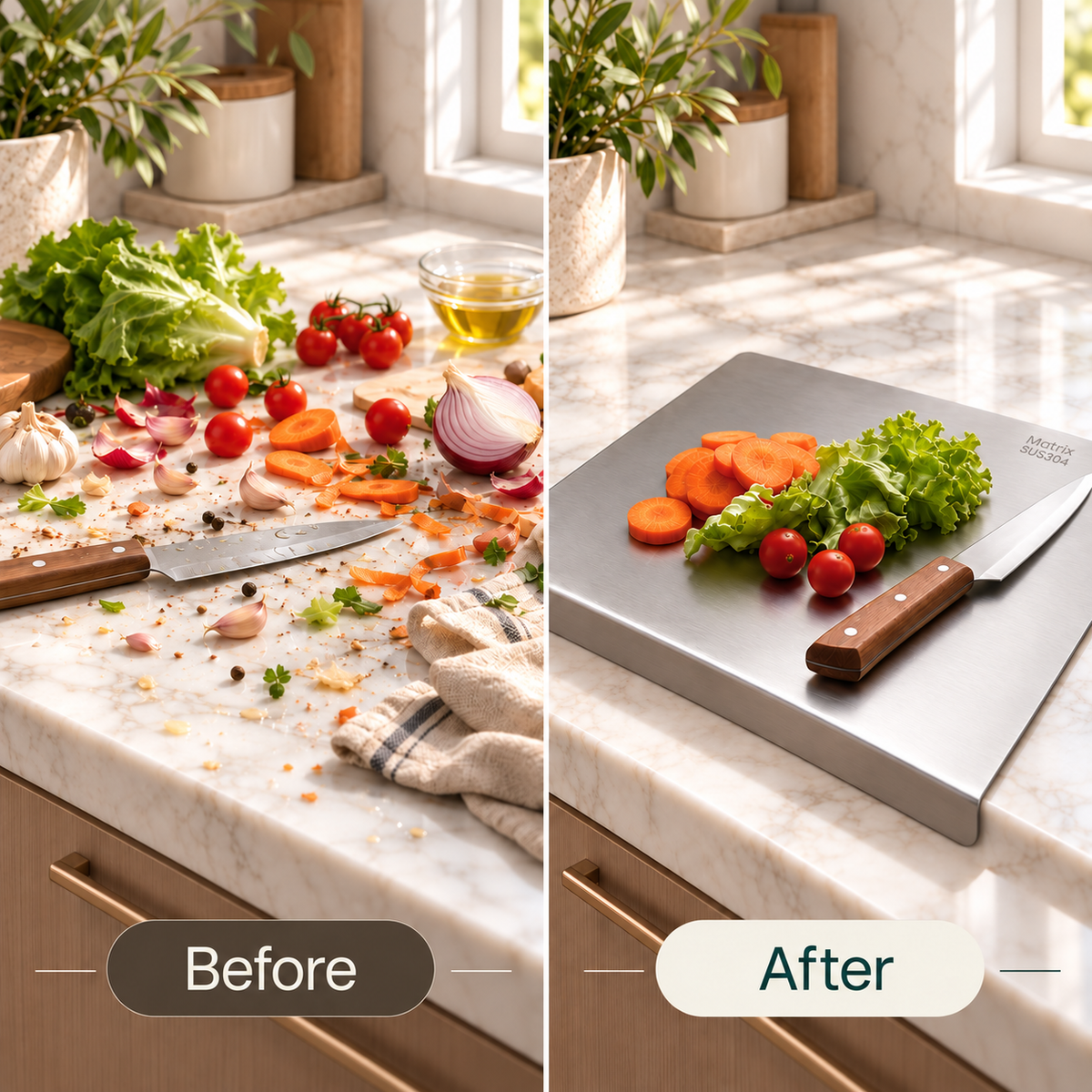 Stainless Steel Cutting Board by Matrix