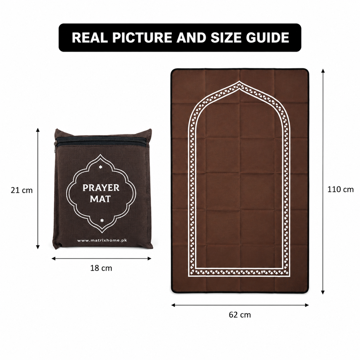 Travel Prayer Mat with Carry Pouch by Matrix