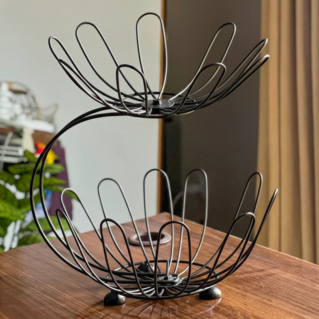 2-Tier Crescent Fruit Basket by Matrix