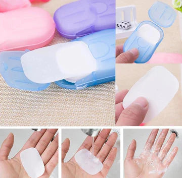 20 Pcs Traveling Paper Soap