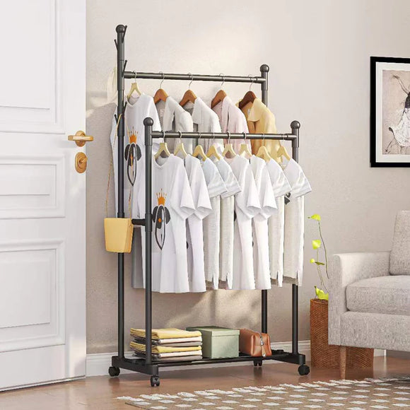 Double Portion Cloth Hanging Rack