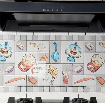 Kitchen Oil proof,  Heat Proof Sticker