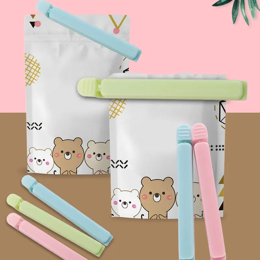 Portable sealing bag clip pack of 5