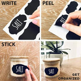 Chalkboard Jar Stickers (24 Pcs Set)