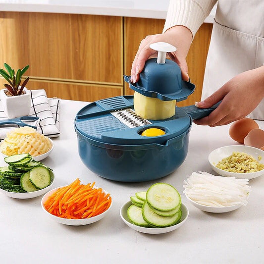 Multifactional vegetable shredder