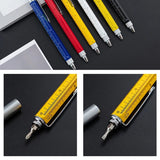 6in1 Screwdriver Pen With Technical Ruler