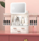 Classy Cosmetic Organizer With Led Mirror