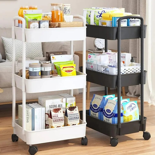 Square Plastic Trolley With Wheel