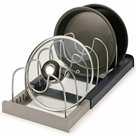 Expandable Pot and Pan Rack Holder