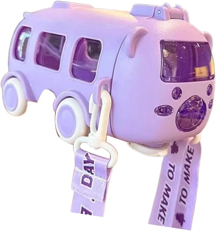 Cartoon Kids Bus Water Bottle