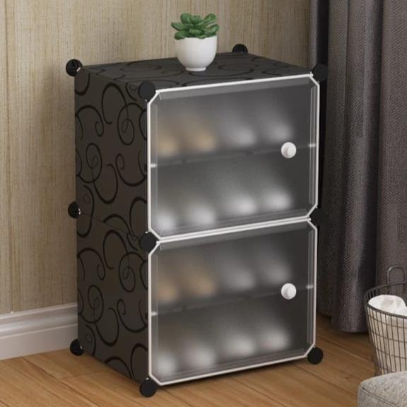 DIY plastic storage cabinet