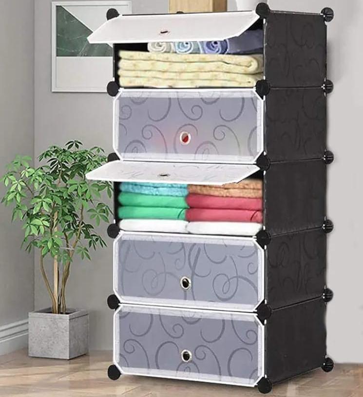 DIY plastic storage cabinet