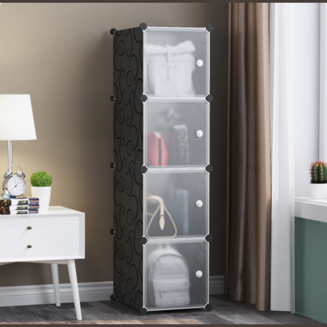 DIY plastic storage cabinet