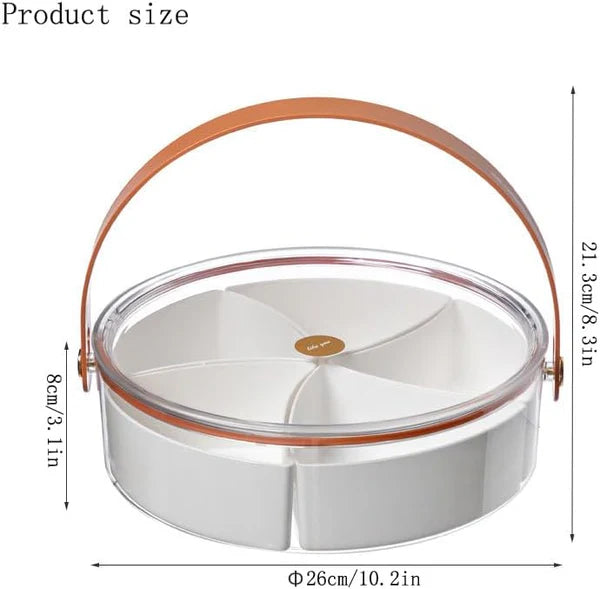 Carry & Serve Dry Fruit & Snacks Organizer - Multiple Compartments