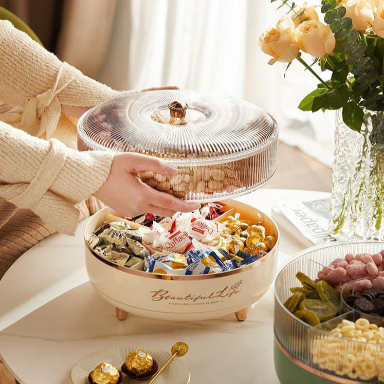Grand 360° Rotating Snack & Nut Organizer