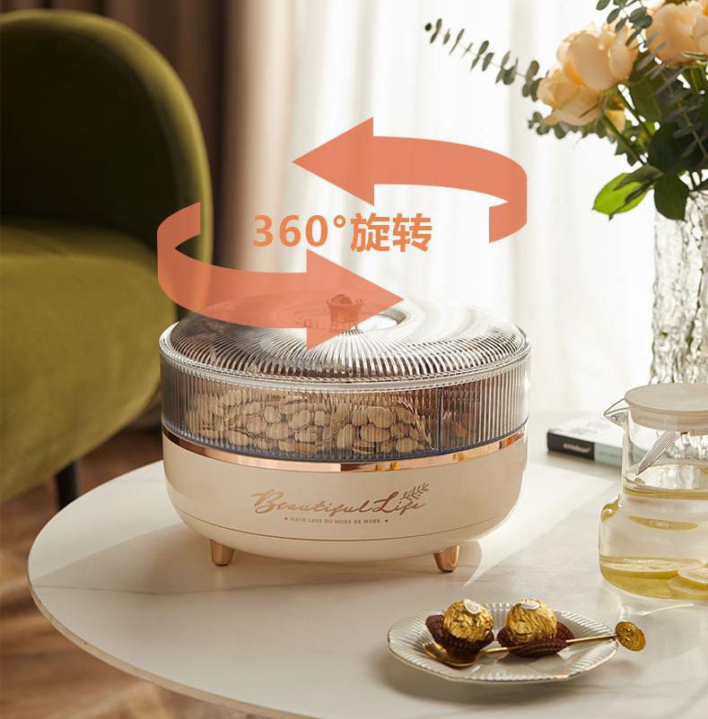 Grand 360° Rotating Snack & Nut Organizer