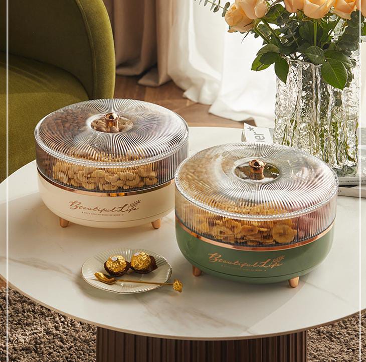 Grand 360° Rotating Snack & Nut Organizer