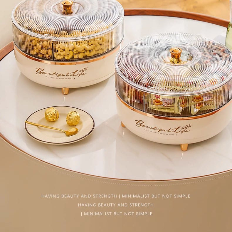 Grand 360° Rotating Snack & Nut Organizer