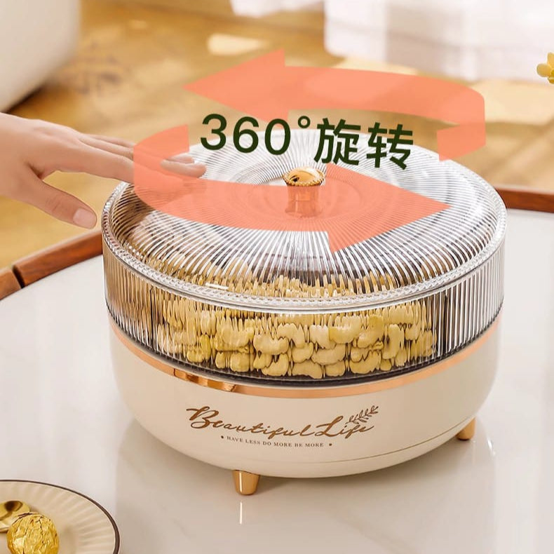 Grand 360° Rotating Snack & Nut Organizer