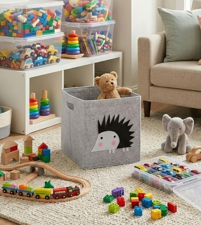 JungleJoy Foldable Storage Box – Fun Animal Organizer for Kids