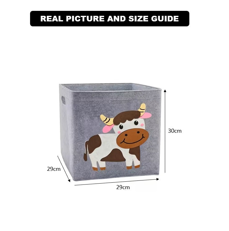 JungleJoy Foldable Storage Box – Fun Animal Organizer for Kids